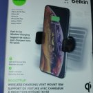 Belkin Boost Up Air Vent Mount 10W Qi Fast Wireless Car Charger qc 3.0 3.5ft New