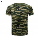 Students Unisex Summer Camouflage Combat T-Shirt