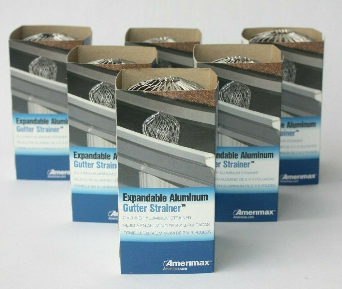 6 AMERIMAX EXPANDABLE ALUMINUM GUTTER STRAINER 21059