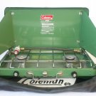 COLEMAN PROPANE CAMPING STOVE 5400 A 708 WITH COOKIN WITH COLEMAN CARRYING BAG