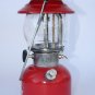 COLEMAN LANTERN 200A RED WITH PLASTIC CARRYING CASE 1977