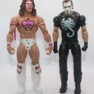 WWE wrestling figures Sting and The Ultimate Warrior