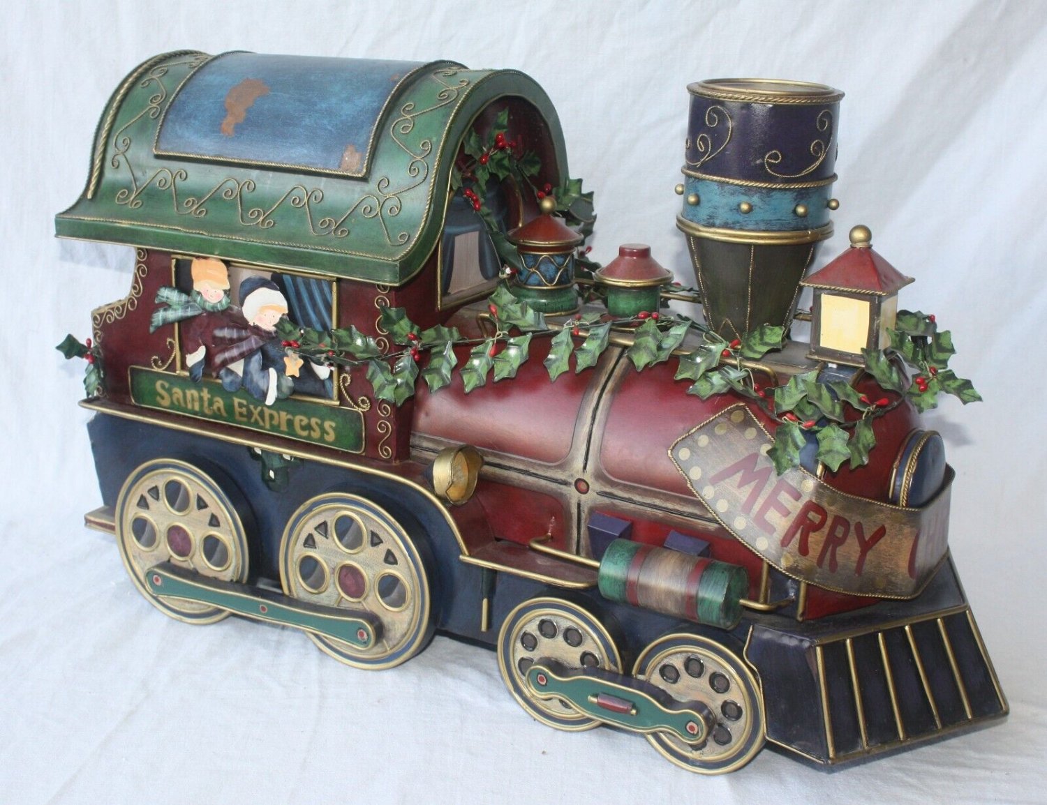Tin Christmas Grandeur Noel Locomotive - Train