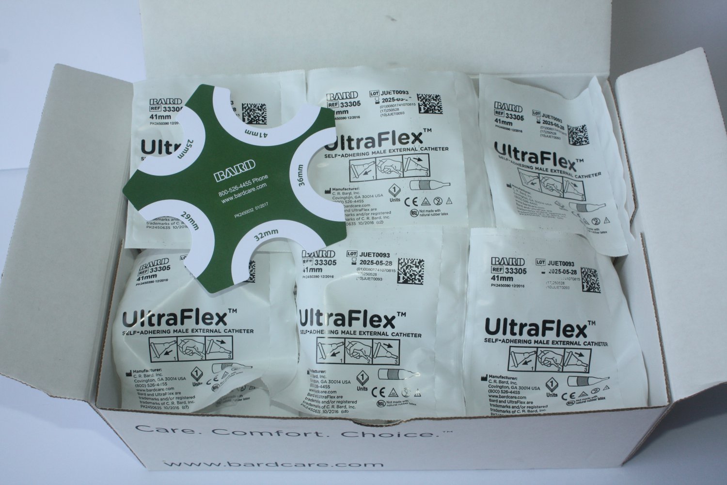 Bard Care Self-Adhering XLARGE 41mm male External Catheter 30ct 33305