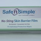 Safe N Simple No String Skin Barrier Film Wipes SNS80775