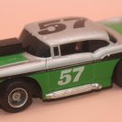 Tyco Slot Car 57 Chevy Belair Silver / Gray and Green