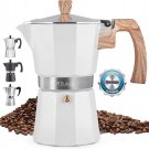 Zulay Classic Stovetop Espresso Maker Classic Italian Style 5.5 Espresso Cup Moka Pot Quick Cleanup