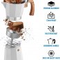 Zulay Classic Stovetop Espresso Maker Classic Italian Style 5.5 Espresso Cup Moka Pot Quick Cleanup