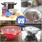 [14pcs] longzon Silicone Stretch Lids, Reusable Durable Food Storage Covers for Bowls