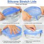 [14pcs] longzon Silicone Stretch Lids, Reusable Durable Food Storage Covers for Bowls