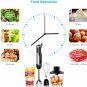 Wancle Immersion Hand Blender Set Stick Blender 16 Speed 4-in-1 500ml Food Grinder 600ml Container