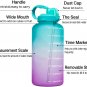 Venture Pal Large 1 Gallon/128 OZ Motivational BPA Free Leakproof Water Bottle with Straw