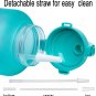 Venture Pal Large 1 Gallon/128 OZ Motivational BPA Free Leakproof Water Bottle with Straw