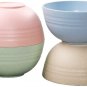 Unbreakable Cereal Bowls - 24 OZ Wheat Straw Fiber Lightweight Bowl Sets 4