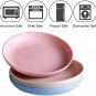 4 PACK Lightweight Wheat Straw Plates 7.8' Unbreakable Dinner Plates
