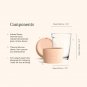 JOCO Glass Reusable Coffee Cup 12oz (Mint)