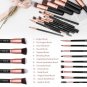 BS-MALL Makeup Brushes Premium Synthetic 14 Pcs Brush Set, Rose Golden