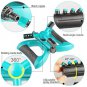 Buyplus Lawn Sprinkler Automatic 360 Rotating Garden Hose Watering Sprinkler Leak Free Durable 1PACK