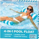 Aqua 4 in 1 Monterey Hammock Inflatable Pool Float Multi Purpose Pool Hammock  Pool Chair