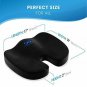 Everlasting Comfort Seat Cushion for Office Chair - Tailbone - Black