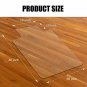 Kuyal Chair Mat, 2MM Rolling Mat for 36" X 48" with Lip, Transparent