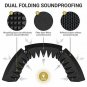 TONOR Microphone Isolation Shield, Studio Mic Sound Absorbing 8.3x13in, Black