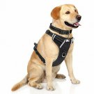 WINSEE Dog Harness No Pull, Pet Harnesses with Collar, Large, Black