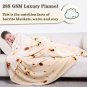 mermaker Burritos Tortilla Blanket 2.0 Double Sided 71 71 inches, Yellow