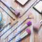 Ammiy Unicorn Makeup Brushes 10pcs With Colorful Bristles Horn silver