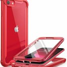 i-Blason Ares Designed for iPhone SE 2020 Case/iPhone 8 MetalicRed