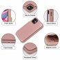 Arae Case for iPhone 11 PU Leather Wallet with Card Pockets Rose Gold