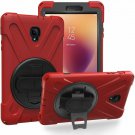 KIQ Galaxy Tab A 8.0 (2017) Case, [Tab A2 S, T380 T385] Shockproof Heavy Red