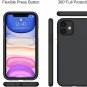 Miracase Liquid Silicone Case Compatible with iPhone 11 6.1 inch(2019), Black