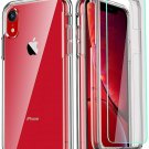 COOLQO Compatible for iPhone XR Case, with [2 For (6.1 inch), Clear