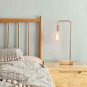 HAITRAL Vintage Table Lamp, Industrial Nightstand Lamp with 1 Pack, Rose Gold