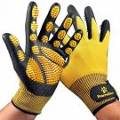 Pet Grooming and Bathing Gloves - Effective Hair Remover for Cats, Yellow