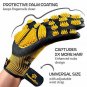 Pet Grooming and Bathing Gloves - Effective Hair Remover for Cats, Yellow