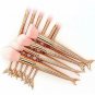 Coshine 10pcs Rose Gold Unique Mermaid Makeup Gold, rose gold brushes