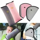 4Pack Seatbelt Pillow Car Seat Belt Covers for Kids, Adjust A-Pink&Grey