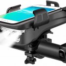 YIJIAOYUN USB Rechargeable Bike Headlight, 4 in 1 Waterproof Bicycle Black