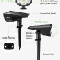 LITOM 12 LEDs Solar Landscape Spotlights, IP67 Waterproof 2 Pack, Cold White
