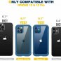 Diaclara Designed for iPhone 12/12 Pro Case, Full Body Rugged Blue and Clear