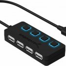 Sabrent 4-Port USB 2.0 Hub with Individual LED lit Power Switches