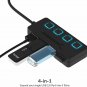 Sabrent 4-Port USB 2.0 Hub with Individual LED lit Power Switches