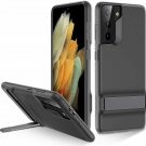 ESR Metal Kickstand Case Compatible with Samsung Galaxy S21 Translucent Black