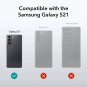ESR Metal Kickstand Case Compatible with Samsung Galaxy S21 Translucent Black