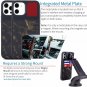 Dockem iPhone 12 and 12 Pro Marble M2T Wallet Case: Black Gold