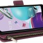 LBYZCASE Phone Case for LG Harmony 4/LG Premier Pro Plus L455DL/LG Wine Red