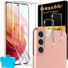 UniqueMe [2+2 Pack] Compatible for Samsung Galaxy S21 (6.2 inch) 2 Pack...