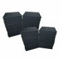 48 Pack Acoustic Foam Panel Wedge Studio Soundproofing 1" x 12" x 12", Black